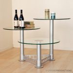 StructureLite 3 Tiered Glass Table