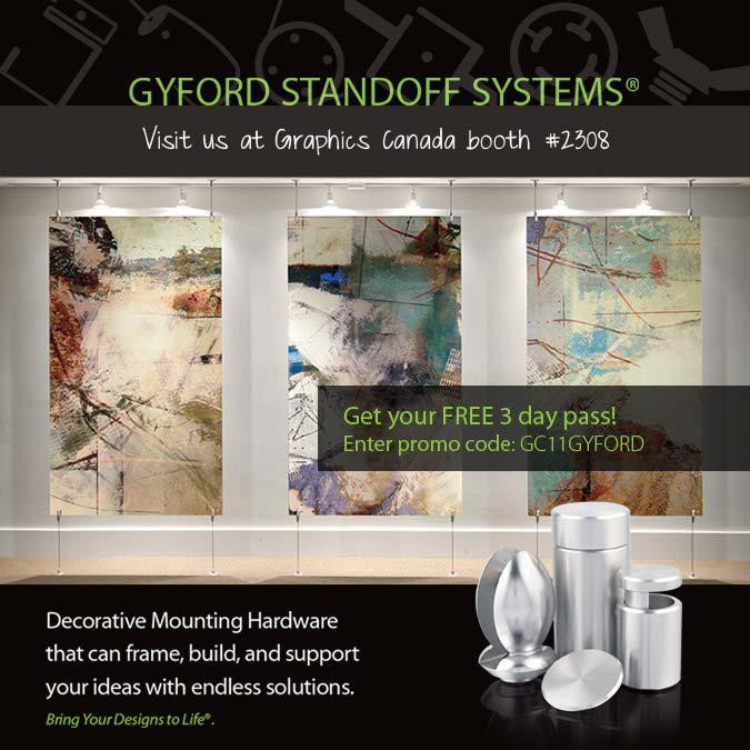 Gyford StandOff Systems in Graphics Canada