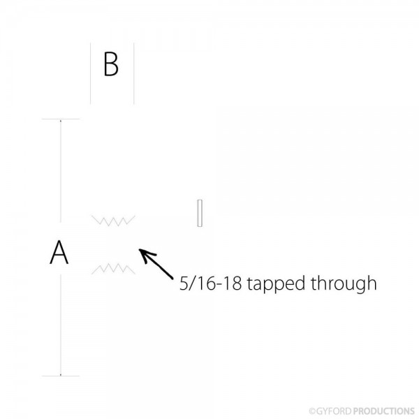 1-1/2 Inch Diameter Aluminum Barrels - Gyford Standoff Systems