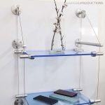 Wire Suspended Shelf with Plexy Glass