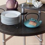Wood and Aluminum Table