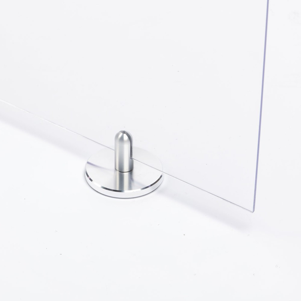 Sneeze Guard EZ-Grip Round Base Mount Cubicle Riser