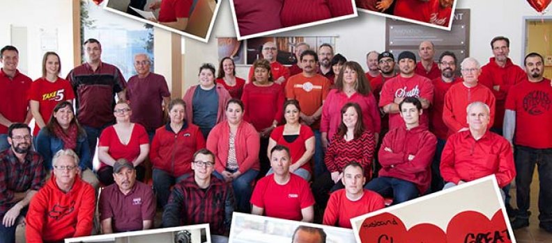 Gyford Productions Goes Red for National Wear Red Day